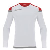 Titan Shirt Longsleeve WHT/RED XS Langarmet teknisk skjorte - Unisex
